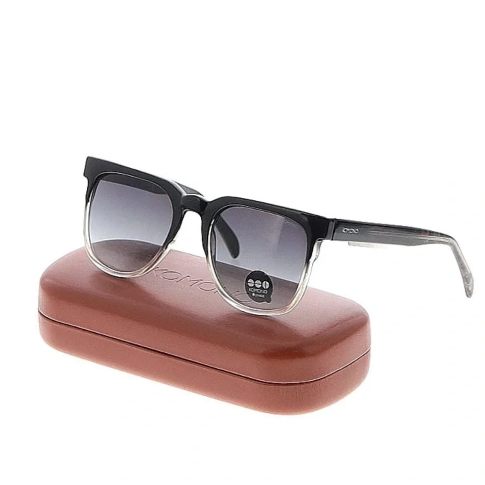 KOMONO Riviera Paisley Sunglasses NEW gray black